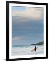 England, Cornwall, Newquay, Fistral Beach, Surfers, UK-Alan Copson-Framed Photographic Print