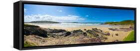 England, Cornwall, Polzeath Beach, UK-Alan Copson-Framed Stretched Canvas