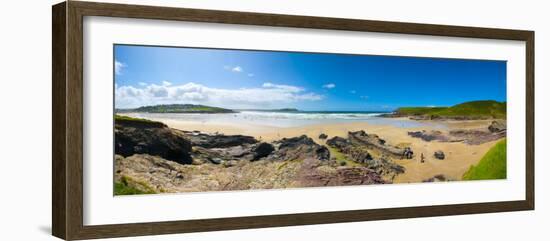 England, Cornwall, Polzeath Beach, UK-Alan Copson-Framed Photographic Print