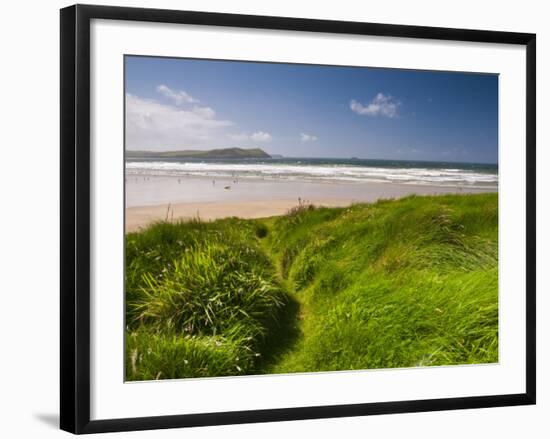 England, Cornwall, Polzeath Beach, UK-Alan Copson-Framed Photographic Print