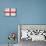 England Country Flag - Barnwood Painting-Lantern Press-Art Print displayed on a wall