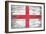 England Country Flag - Barnwood Painting-Lantern Press-Framed Art Print