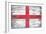 England Country Flag - Barnwood Painting-Lantern Press-Framed Art Print