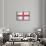 England Country Flag - Barnwood Painting-Lantern Press-Stretched Canvas displayed on a wall