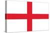 England Country Flag - Letterpress-Lantern Press-Stretched Canvas