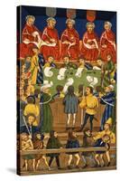 England: Court, 15Th Century-null-Stretched Canvas