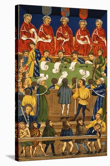 England: Court, 15Th Century-null-Stretched Canvas
