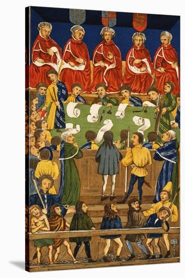 England: Court, 15Th Century-null-Stretched Canvas