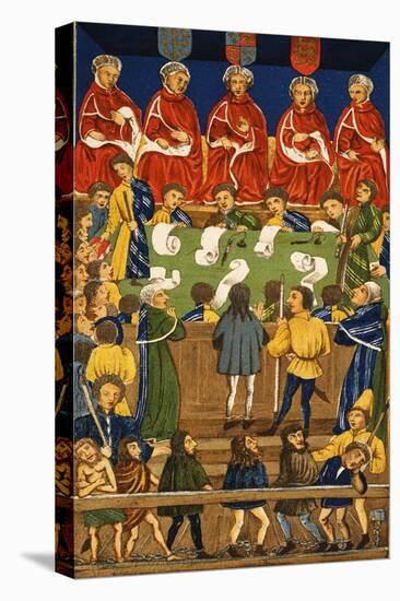 England: Court, 15Th Century-null-Stretched Canvas