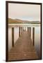 England, Cumbria, Lake District, Derwentwater, Wooden Jetty-Steve Vidler-Framed Photographic Print