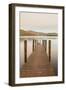 England, Cumbria, Lake District, Derwentwater, Wooden Jetty-Steve Vidler-Framed Photographic Print