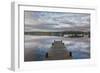 England, Cumbria, Lake District, Windermere, Wooden Jetty-Steve Vidler-Framed Photographic Print