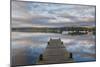 England, Cumbria, Lake District, Windermere, Wooden Jetty-Steve Vidler-Mounted Photographic Print