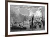 England, Devonport, 1832-T. Allom-Framed Premium Giclee Print