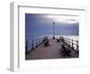 England, Dorset, Swanage; Sunrise from the Banjo Jetty at Swanage, with the Isle of Wight-Katie Garrod-Framed Photographic Print