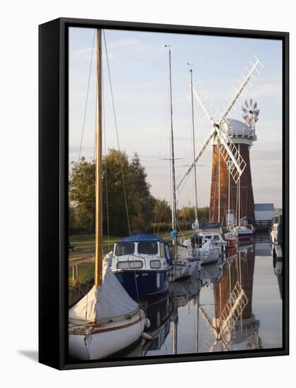 England, East Anglia, Norfolk, Norfolk Broads, Horsey Mill-Steve Vidler-Framed Stretched Canvas