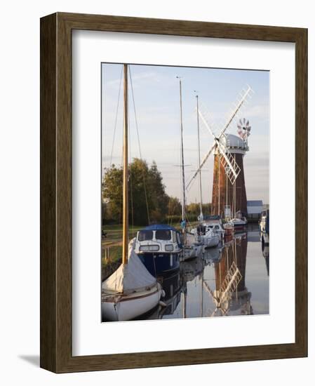England, East Anglia, Norfolk, Norfolk Broads, Horsey Mill-Steve Vidler-Framed Photographic Print