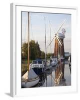 England, East Anglia, Norfolk, Norfolk Broads, Horsey Mill-Steve Vidler-Framed Photographic Print