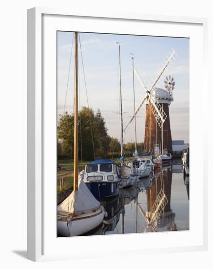 England, East Anglia, Norfolk, Norfolk Broads, Horsey Mill-Steve Vidler-Framed Photographic Print