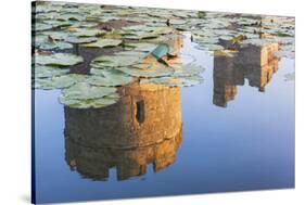 England, East Sussex, Bodiam Castle-Steve Vidler-Stretched Canvas