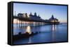 England, East Sussex, Eastbourne, Eastbourne Pier at Dawn-Steve Vidler-Framed Stretched Canvas