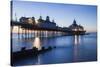 England, East Sussex, Eastbourne, Eastbourne Pier at Dawn-Steve Vidler-Stretched Canvas