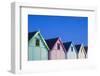 England, Essex, Mersea Island, Beach Huts-Steve Vidler-Framed Photographic Print