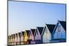 England, Essex, Mersea Island, Beach Huts-Steve Vidler-Mounted Photographic Print