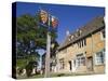 England, Gloustershire, Cotswolds, Chipping Campden, Heraldic Town Sign-Steve Vidler-Stretched Canvas