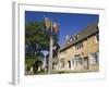 England, Gloustershire, Cotswolds, Chipping Campden, Heraldic Town Sign-Steve Vidler-Framed Photographic Print