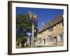 England, Gloustershire, Cotswolds, Chipping Campden, Heraldic Town Sign-Steve Vidler-Framed Photographic Print