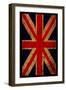 England Grunge Flag. an England Grunge Flag for A Background of A Poster.-emeget-Framed Art Print