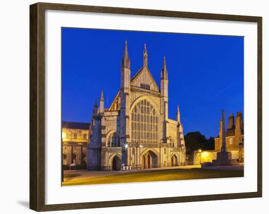 England, Hampshire, Winchester, Winchester Cathedral-Steve Vidler-Framed Photographic Print