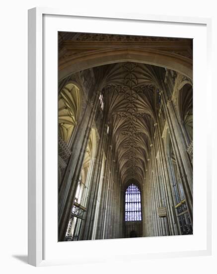 England, Kent, Canterbury, Interior of Canterbury Cathedral-Steve Vidler-Framed Photographic Print