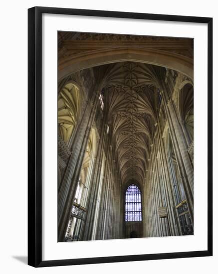 England, Kent, Canterbury, Interior of Canterbury Cathedral-Steve Vidler-Framed Photographic Print