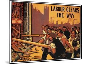 England: Labour Poster-null-Mounted Giclee Print