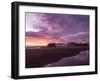 England, Lancashire, Blackpool, Central Pier Sunset-Mark Sykes-Framed Photographic Print