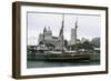 England, Lancashire, Liverpool, Ship in Albert Dock-null-Framed Giclee Print