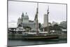 England, Lancashire, Liverpool, Ship in Albert Dock-null-Mounted Giclee Print