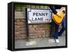 England, Liverpool, Penny Lane, Immortalized by Paul Mccartney-Carlos Sanchez Pereyra-Framed Stretched Canvas