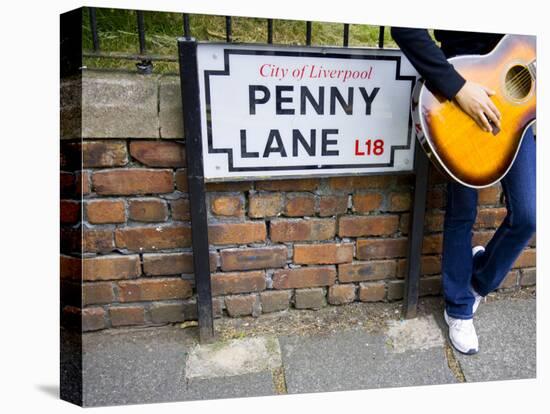 England, Liverpool, Penny Lane, Immortalized by Paul Mccartney-Carlos Sanchez Pereyra-Stretched Canvas