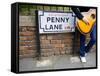 England, Liverpool, Penny Lane, Immortalized by Paul Mccartney-Carlos Sanchez Pereyra-Framed Stretched Canvas