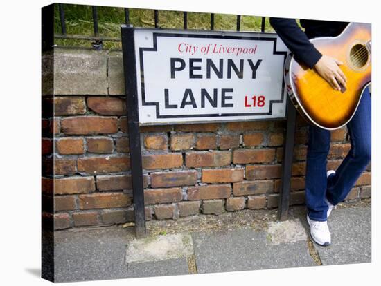 England, Liverpool, Penny Lane, Immortalized by Paul Mccartney-Carlos Sanchez Pereyra-Stretched Canvas