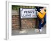 England, Liverpool, Penny Lane, Immortalized by Paul Mccartney-Carlos Sanchez Pereyra-Framed Photographic Print