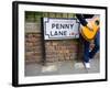 England, Liverpool, Penny Lane, Immortalized by Paul Mccartney-Carlos Sanchez Pereyra-Framed Photographic Print