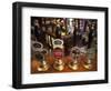 England, London, Beer Pump Handles at the Bar Inside Tradional Pub-Steve Vidler-Framed Photographic Print