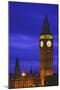 England, London. Big Ben and Palace of Westminster at twilight.-Jaynes Gallery-Mounted Photographic Print