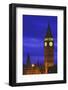 England, London. Big Ben and Palace of Westminster at twilight.-Jaynes Gallery-Framed Photographic Print