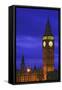 England, London. Big Ben and Palace of Westminster at twilight.-Jaynes Gallery-Framed Stretched Canvas