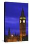 England, London. Big Ben and Palace of Westminster at twilight.-Jaynes Gallery-Stretched Canvas